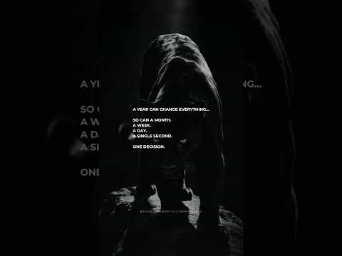 Never doubt the power of one decision.