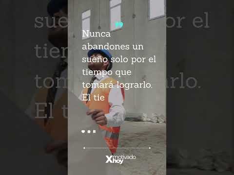 Nunca abandones un sueño solo por el tiempo que tomará lograrlo... #shorts #subscribe #motivadoxhoy