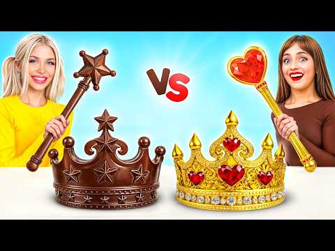Desafío de Comida Real vs. Chocolate | Trucos Geniales de Comida y Chocolate del Turbo Team