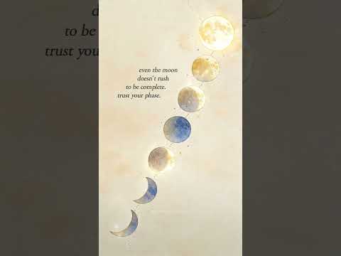 Even the moon doesnt rush. Trust your path and keep going. 🩵