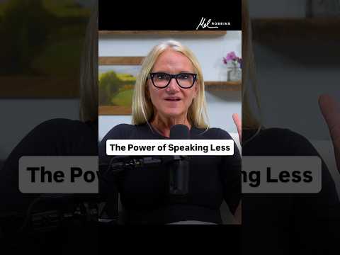 The Power of Speaking Less | Mel Robbins #shorts