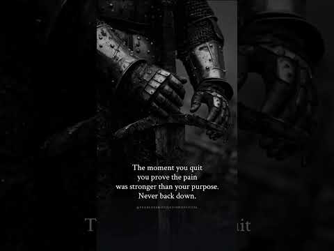 The moment you quit you prove the pain was never stronger than your purpose. NEVER GIVE UP.