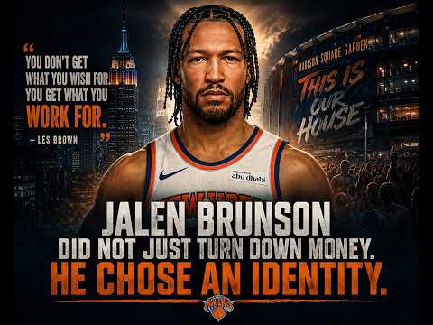 Jalen Brunson Turned Down $113 Million. Here's Why Champions Think Differently - By Les Brown