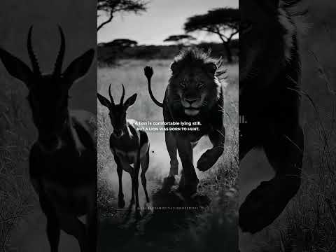 This is not about lions. GO HUNT YOUR DREAM.