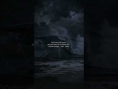 Every storm was sent FOR you, not against you.