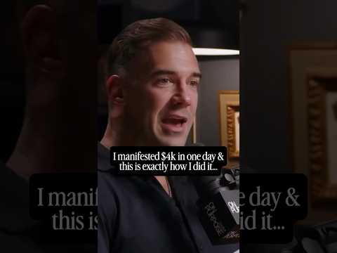 I manifested $4k in one day